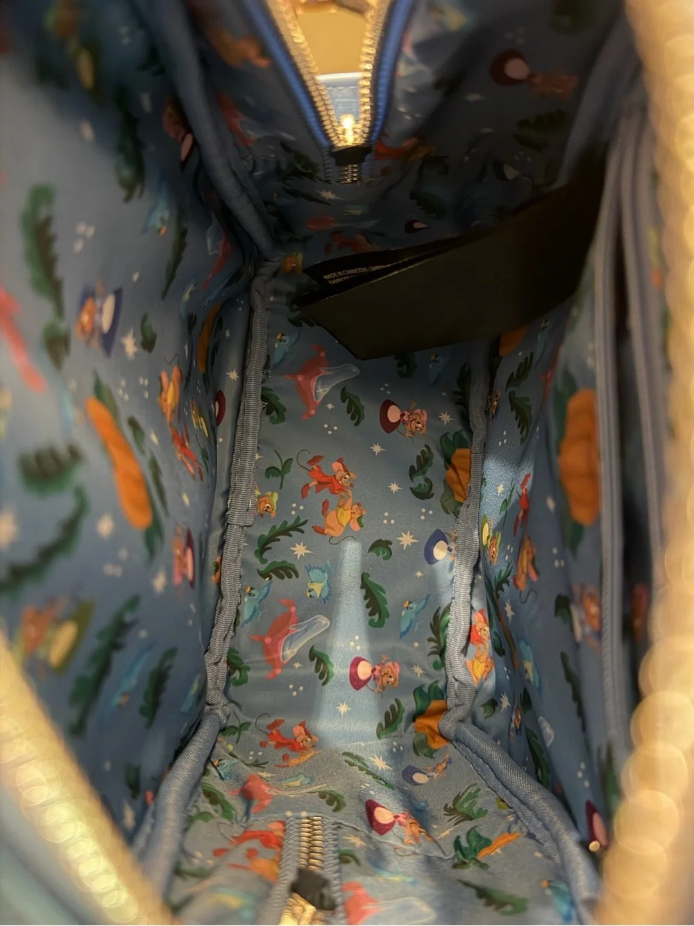 NWOT Loungefly Disney Cinderella Night Castle Backpack+wallet SET